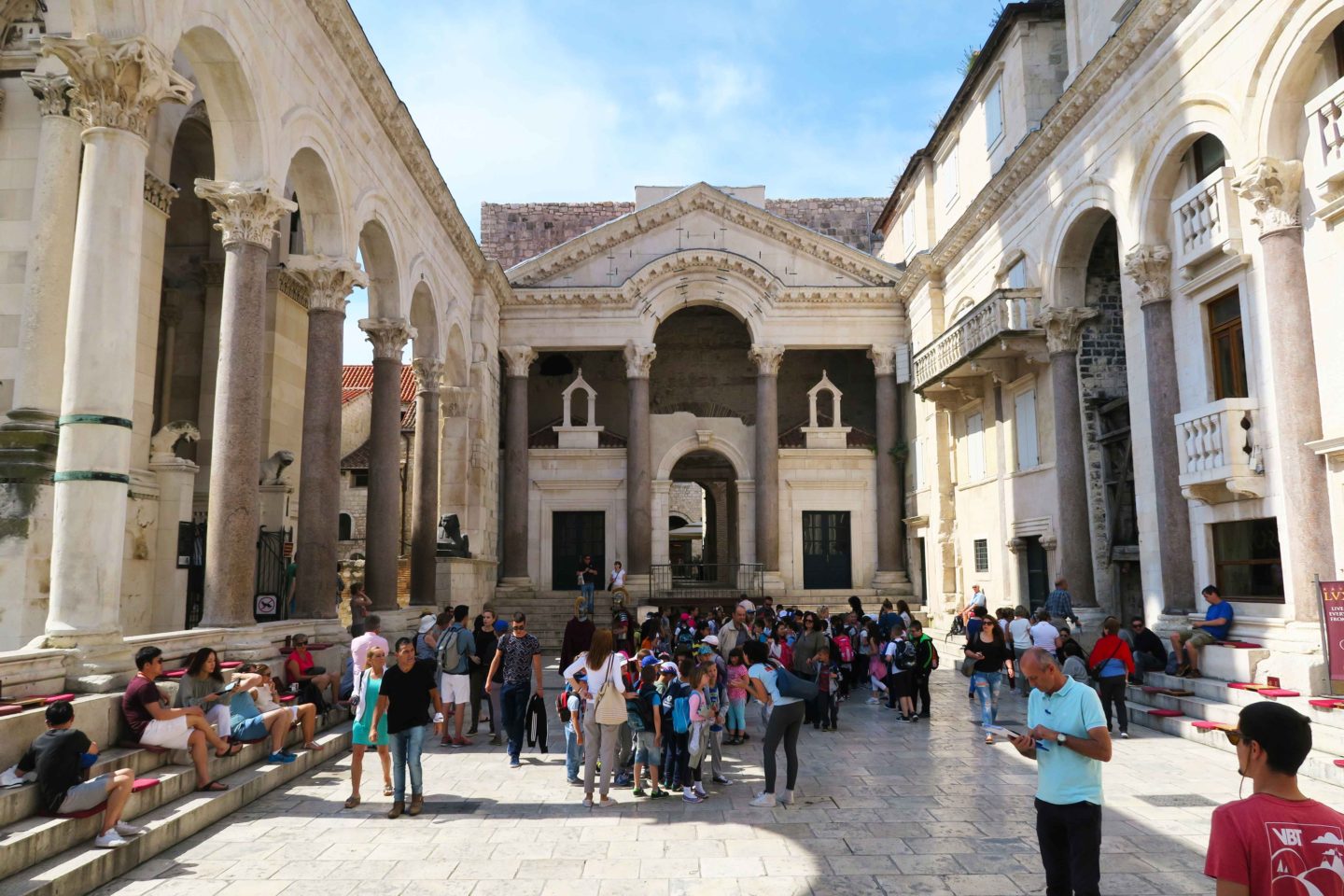 Saint Domnius palace in Split in Croatia