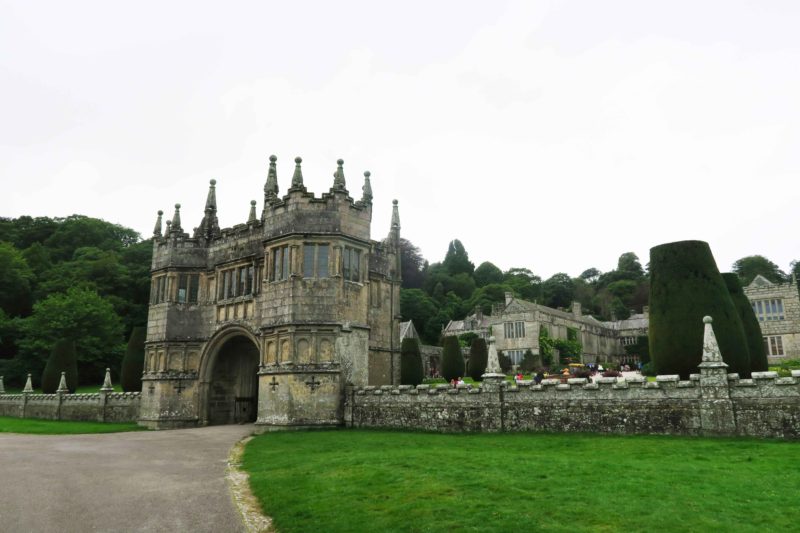 lanhydrock entrance owned by the national trust in cornwall