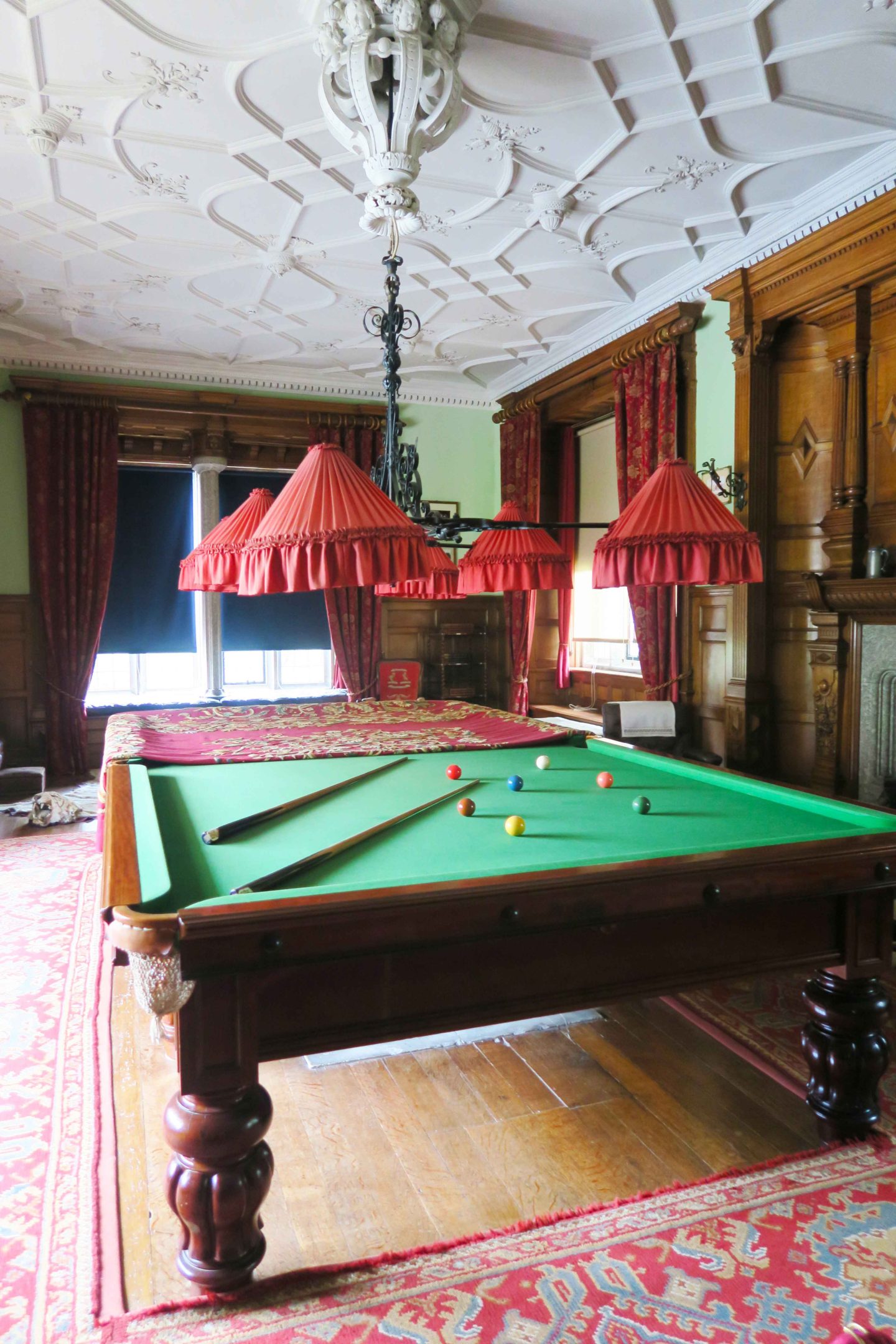 lanhydrock pool table and room located in cornwall