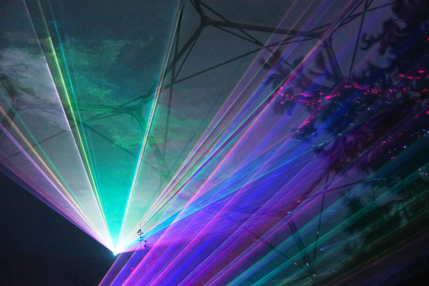 eden project festival of light and sound lasers