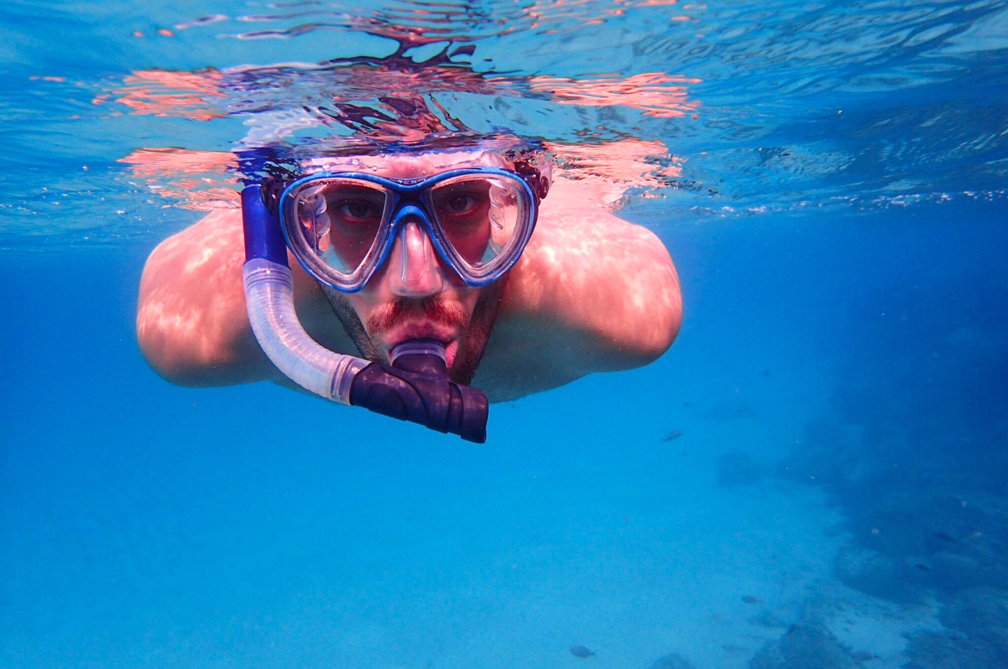man-snorkelling-mykonos-greece