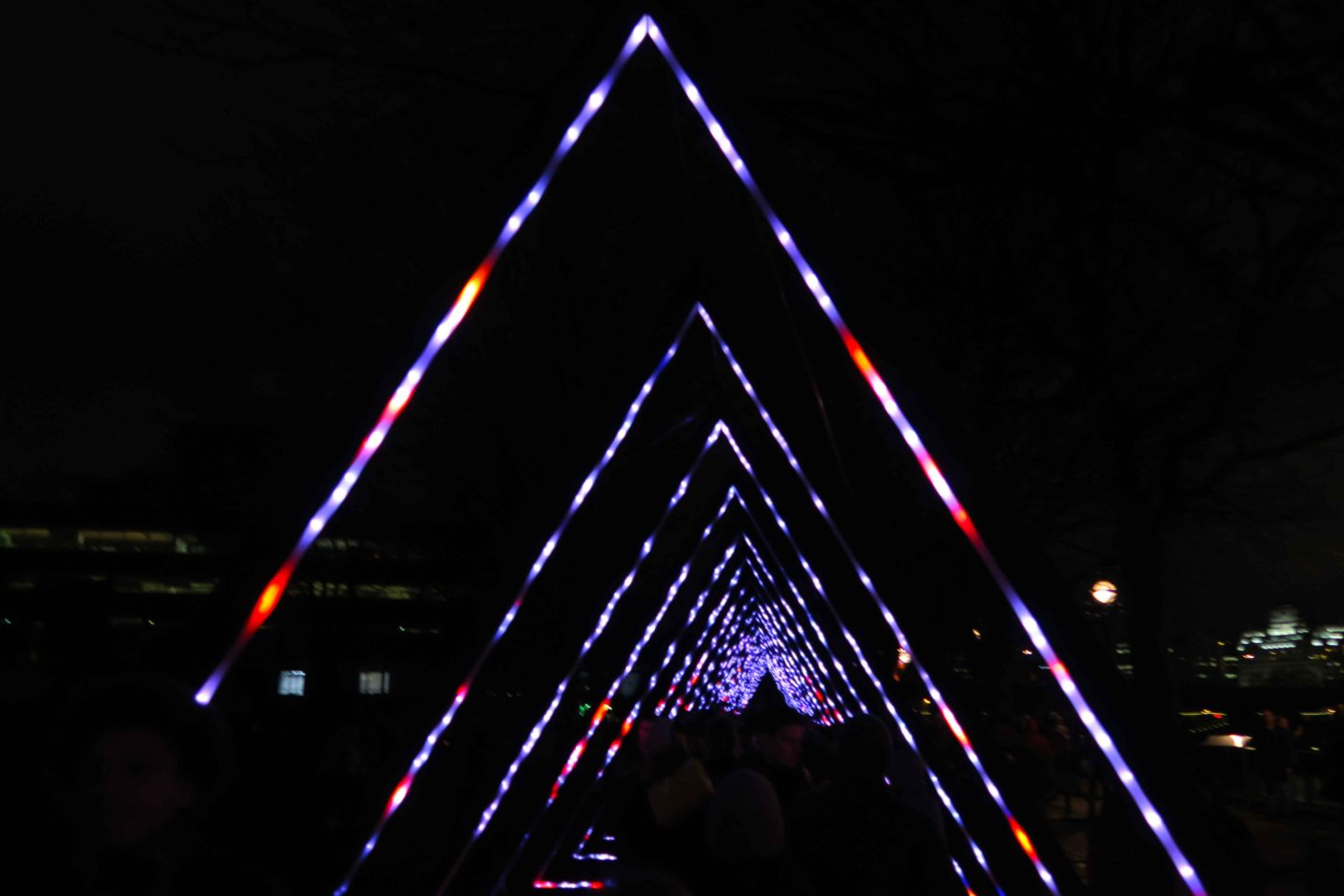 lumiere london triangle lights