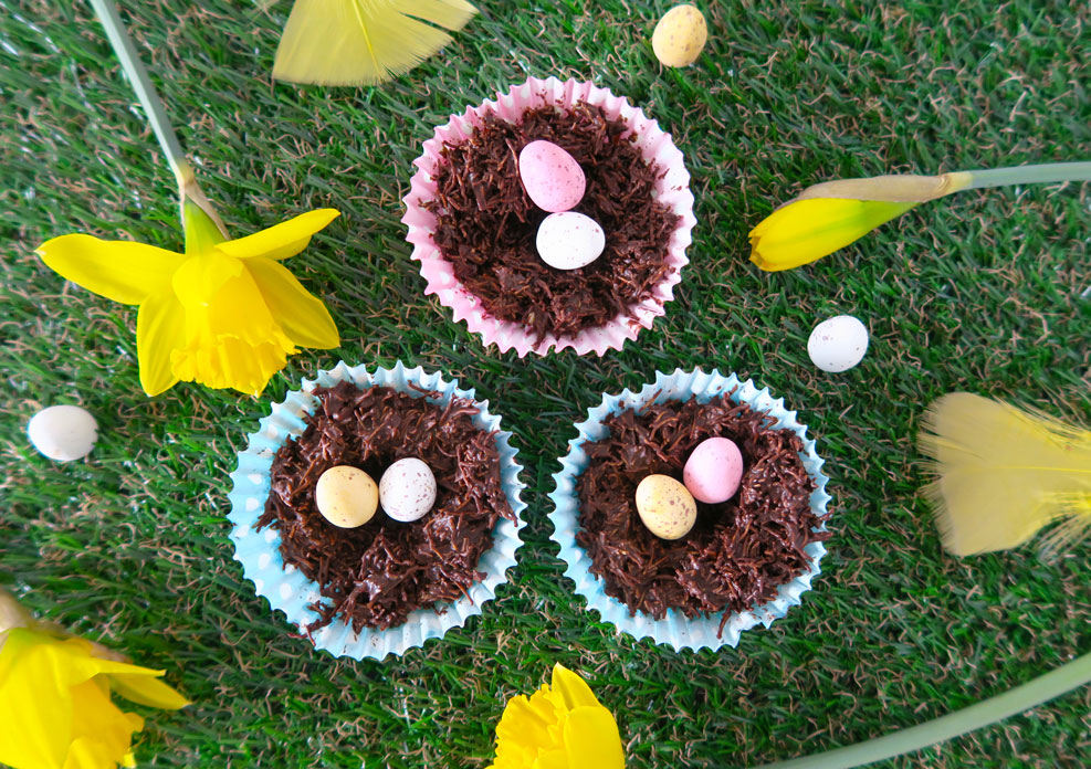 easter treat baking edible nests