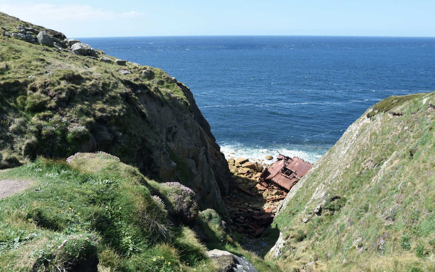 rms mulheim boat washed up between sennen and lands end