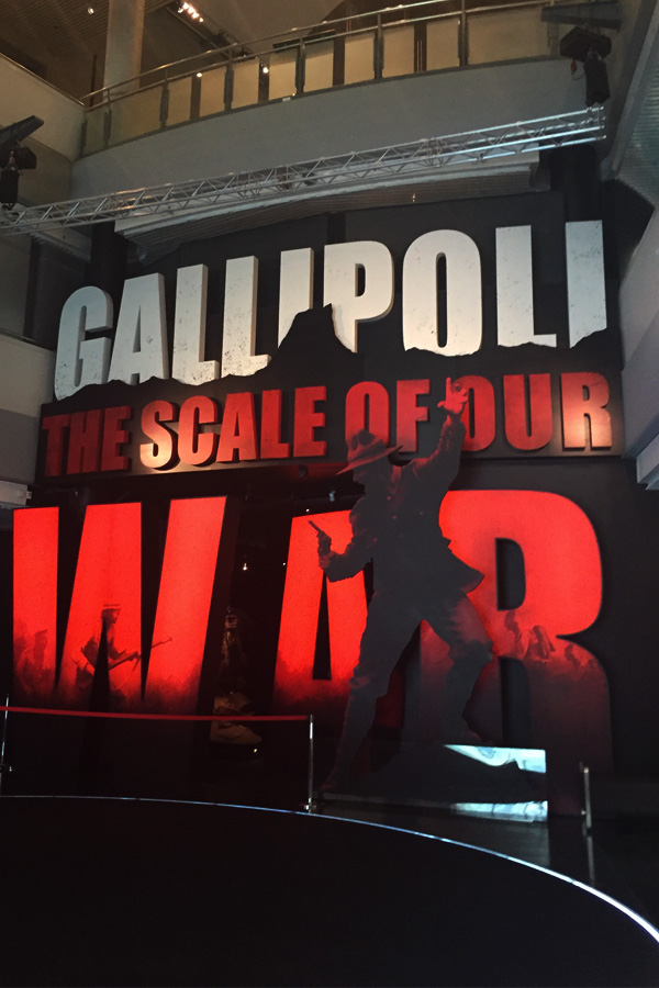 gallipoli the scale of our war exhibition entrance in te papa