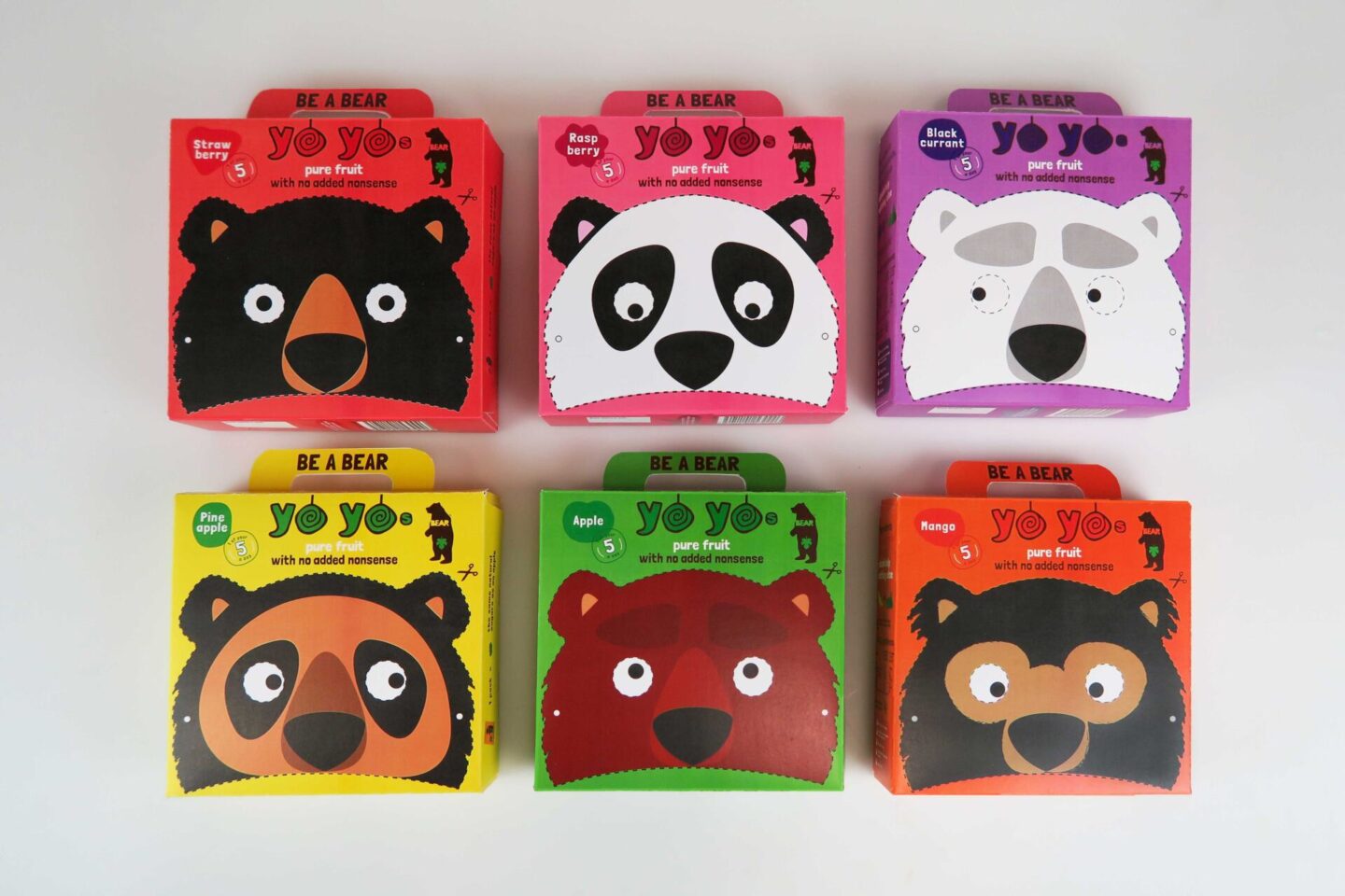 bear snack packaging design by melissa carne graphic designer in cornwall