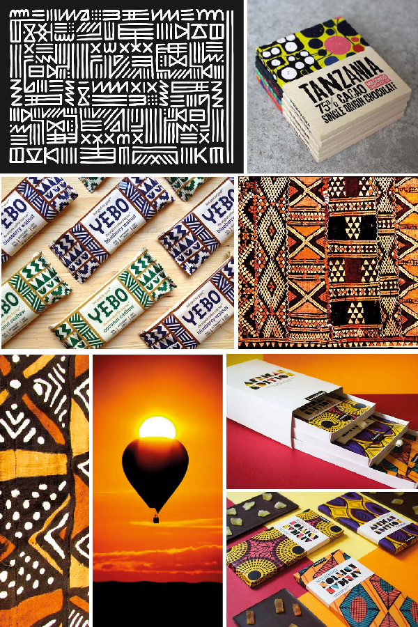 african inspired pattern mood board