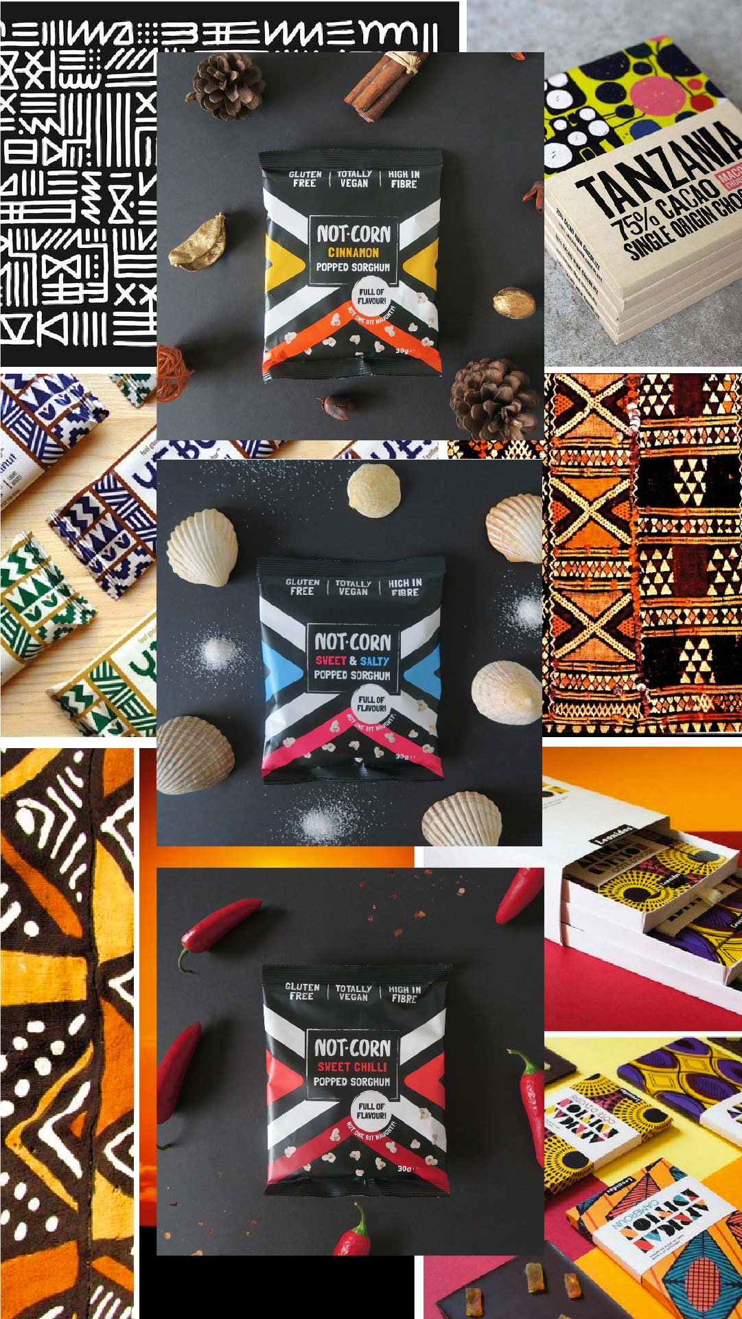 african colour palette for packaging design